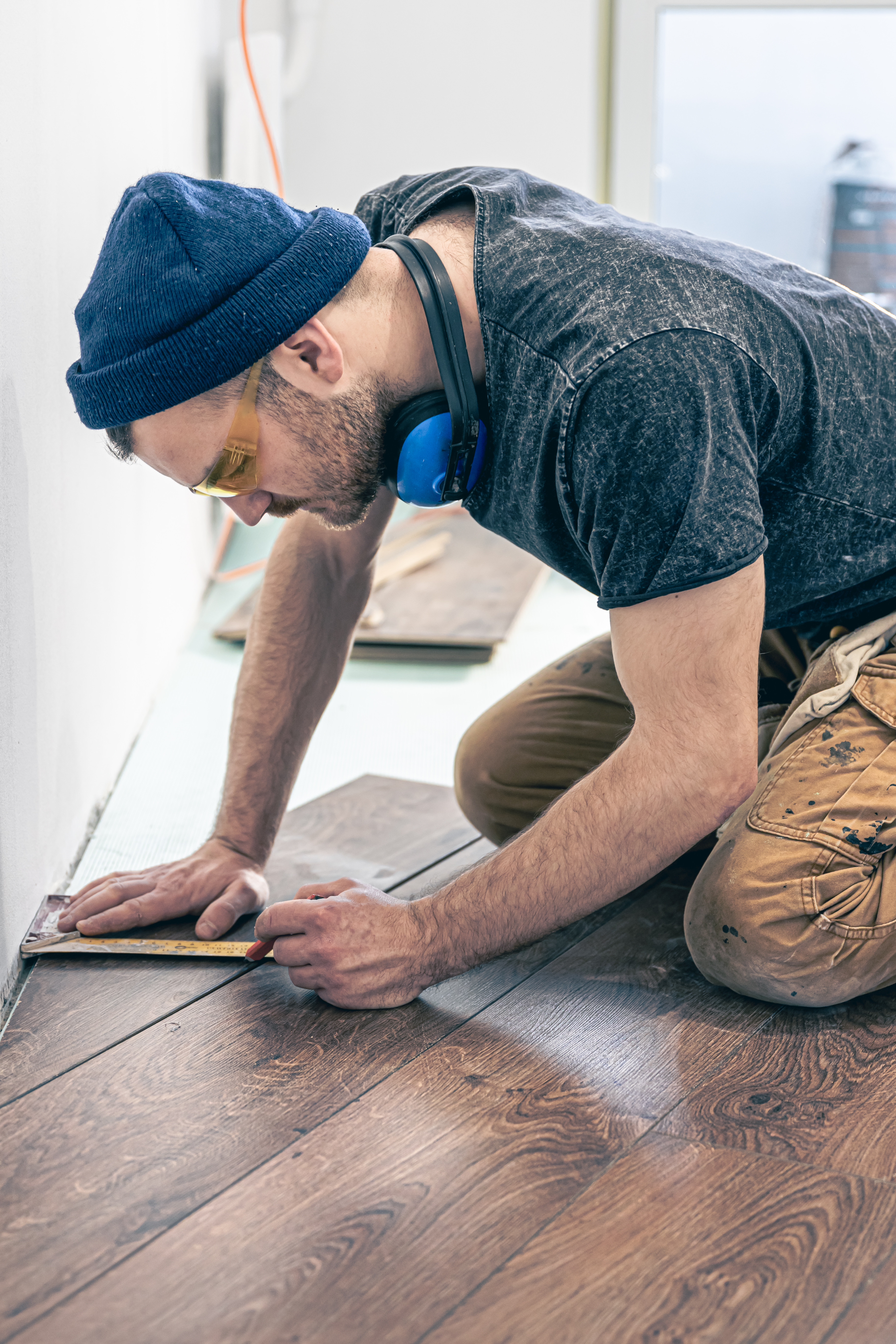 Hardwood floor installation in Plano TX